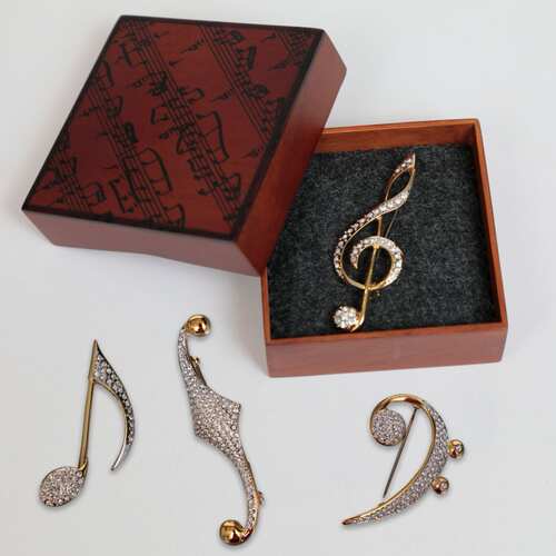 水晶胸针日本MusicForLiving