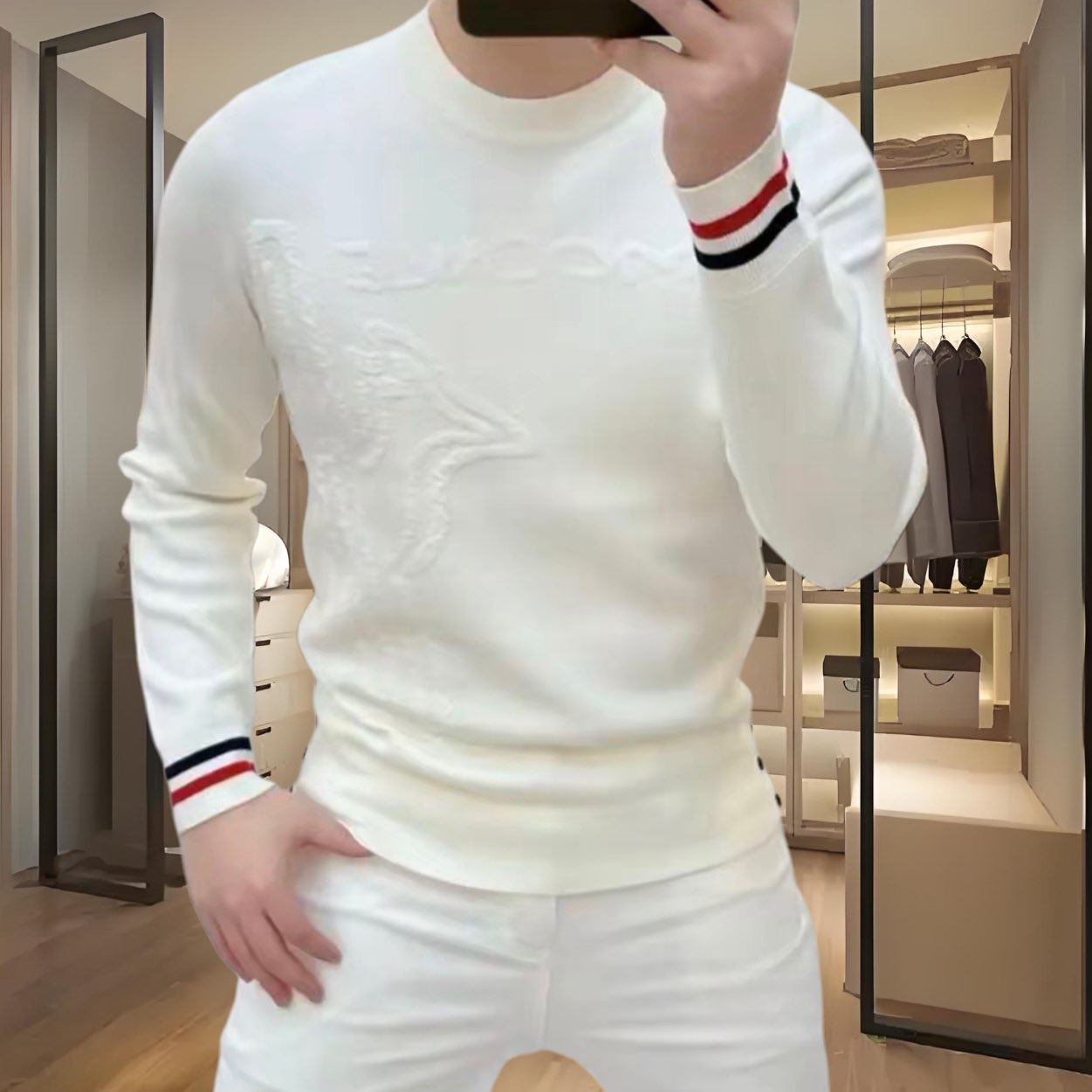 欧洲站冬季新款男士长袖针织毛衣潮流时尚个性提花百搭保暖打底衫,男装,针织衫/毛衣,淘宝优惠券,粉丝福利购,淘宝优惠卷