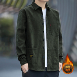 2024冬装新灯芯绒长袖宽松衬衫男装冬季休闲衬衣外套H6022-P45，男装衬衫，星座222