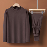 货号LY009纯棉秋衣秋裤男士保暖内衣中领T恤打底衫薄全棉毛衫套装，保暖内衣，星座222