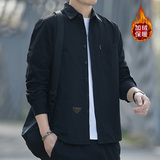 2022加绒长袖衬衫男冬季休闲时尚翻领工装百搭衬衣长期款加绒，男装衬衫，星座222