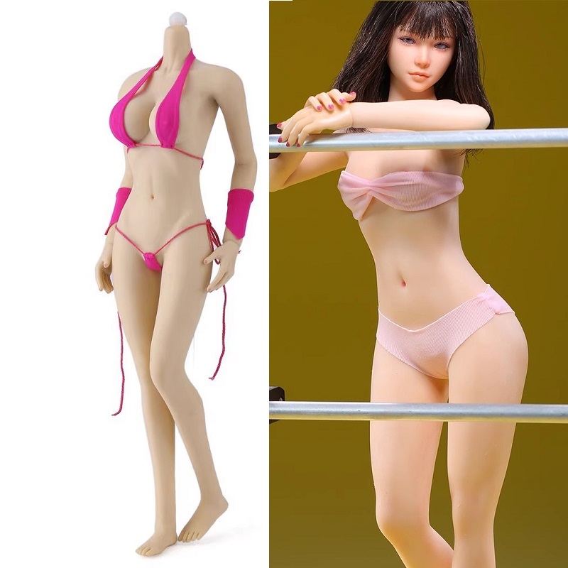 现货1/6兵人女素体用的内衣内裤 绑绳比基尼 适合 钢骨岚包胶素体