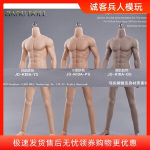 1：6兵人岚新款肌肉型健美男素体绘画人体可动模型男肌肉包胶素体