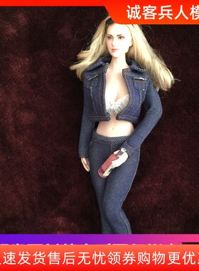1：6女被衣服PH UD HOTSTUFF HT JO女兵人深蓝色牛仔裙 现货