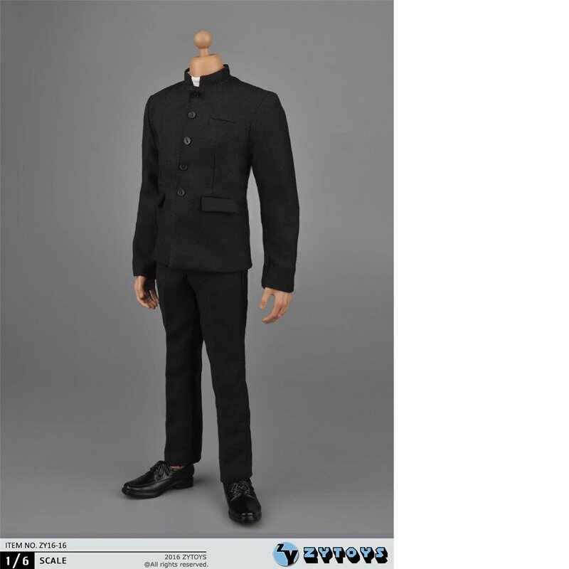 现货ZYTOYS 1/6兵人衣服 中山装 ZY16-16 12寸男素体衣服 中山服