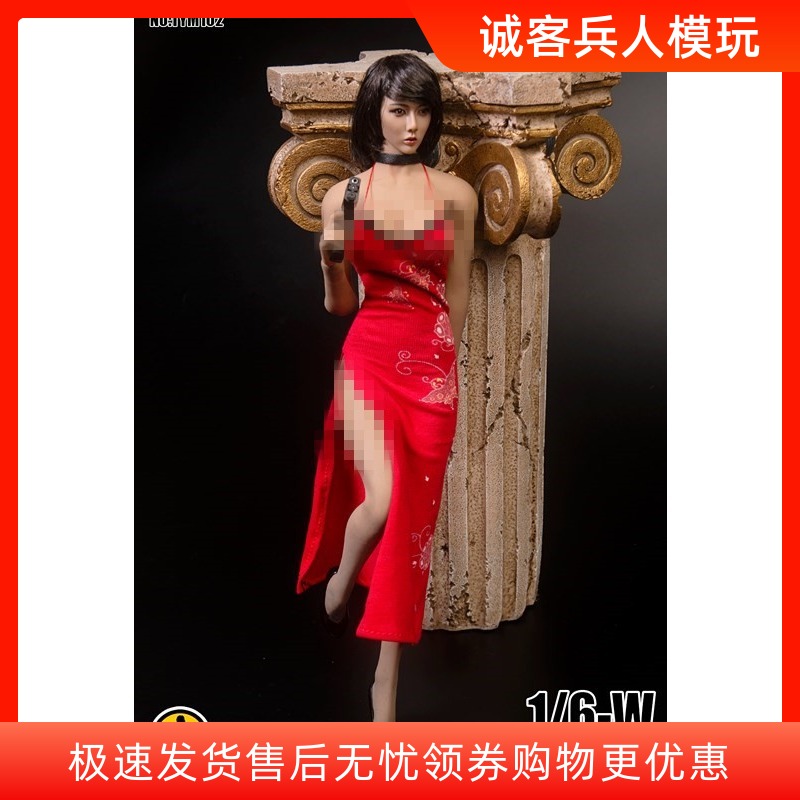 艾达王旗袍包胶素体女兵人现货