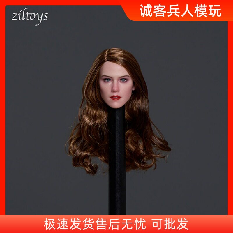 现货ziltoys z008 1/6欧美女明星美女头雕 艾梅柏希尔德头雕