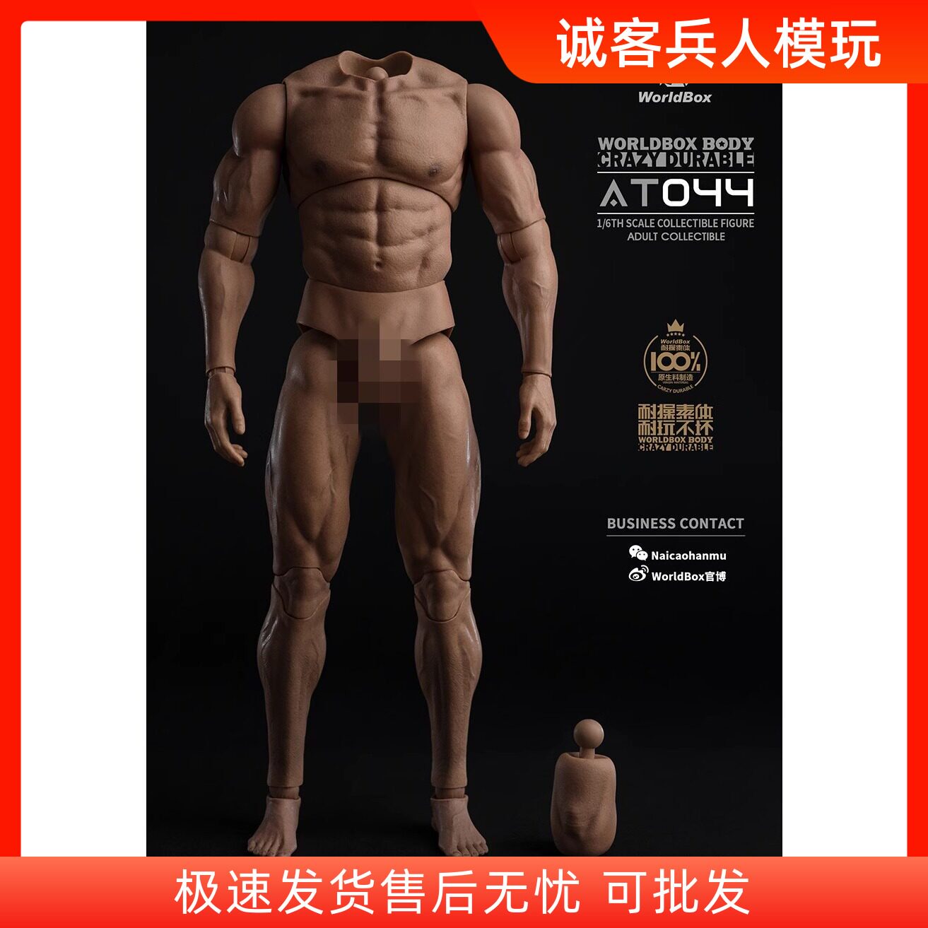 现货Worldbox1/6耐操男素体
