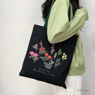 帆布包女2025新款设计感小众大容量上班通勤夏天学生上课包带拉链