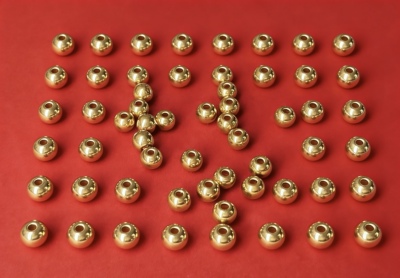 黄金珠子999足金黄金镶宝小金珠