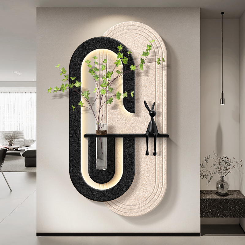 砂岩立体玄关入户正对门