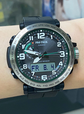 卡西欧手表男户外登山表PRG-601-1/YB-3/2PR太阳能运动防水石英表