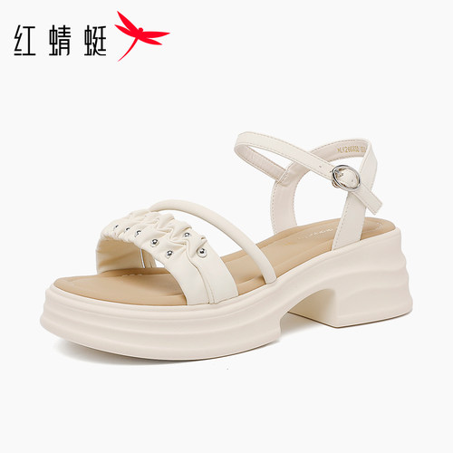 红蜻蜓2026夏季新款软面女凉鞋