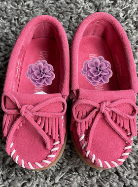 儿童鞋【美国购】minnetonka moccasin唐卡 kilty流苏豆豆鞋