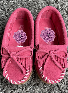 儿童鞋【美国购】minnetonka moccasin唐卡 kilty流苏豆豆鞋