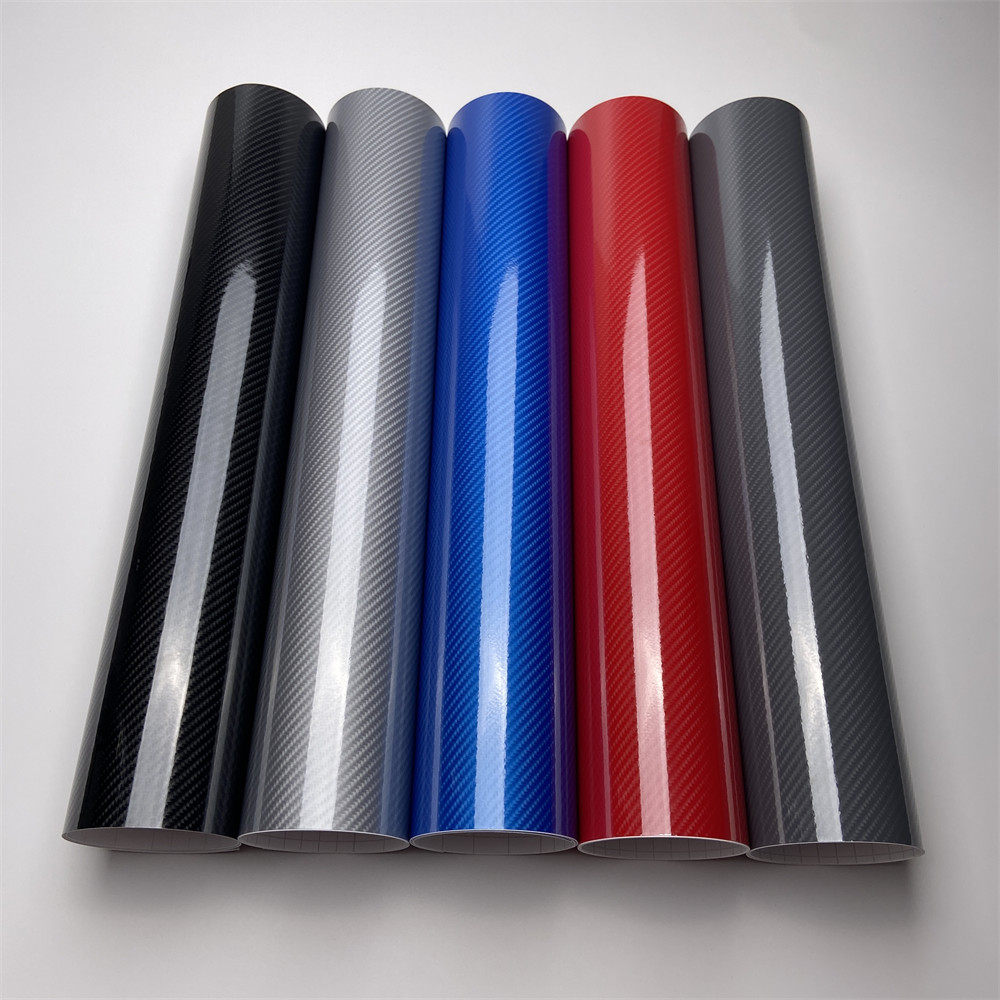 汽车仿真锻造6D碳纤维内饰贴膜耐高温中控台内饰后视镜改色贴纸