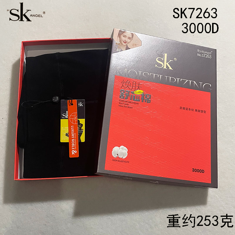 SK连裤袜加厚竖条纹棉面