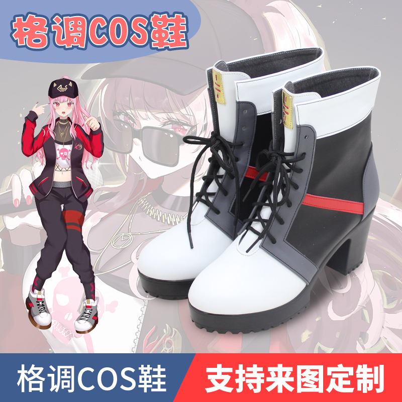 Hololive虚拟偶像 死神Calli 森美声 COS鞋COSPLAY鞋