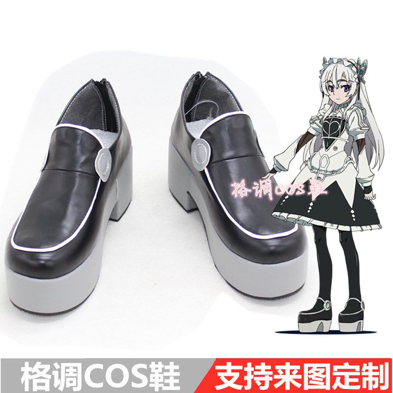 棺姬嘉依卡COS鞋 嘉依卡托勒庞特 cosplay鞋定做
