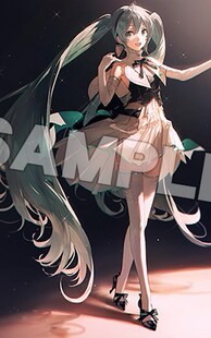 初音未来cosplay鞋 VOCALOID 2019Ver. 初音未来交响乐 子定做 V家