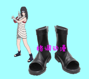 B8748 火影忍者 夕日红 COS鞋 COSPLAY鞋动漫鞋来图定制