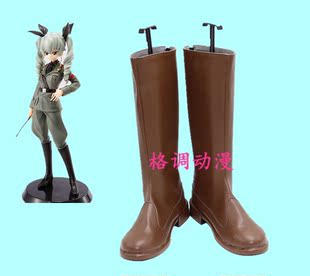 B7214少女与战车 安丘比COS鞋