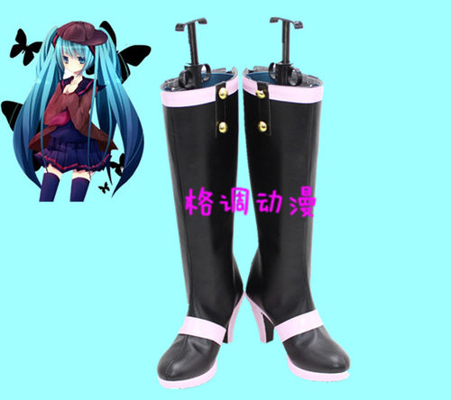 C0053Vocaloid 初音 COSPLAY鞋 COS鞋动漫鞋