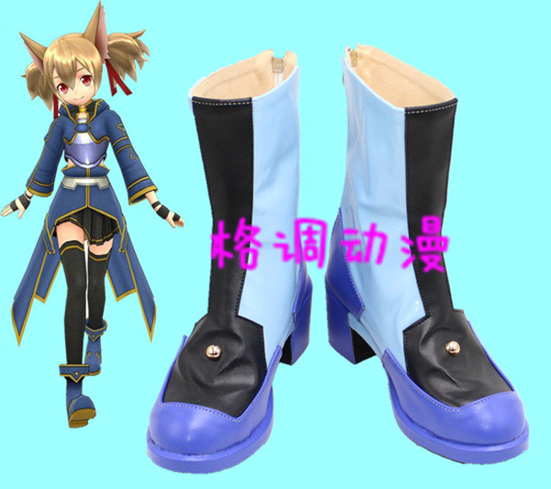 B9989刀剑神域 序列之争 剧场版 西莉卡 绫野珪子 cos鞋动漫鞋