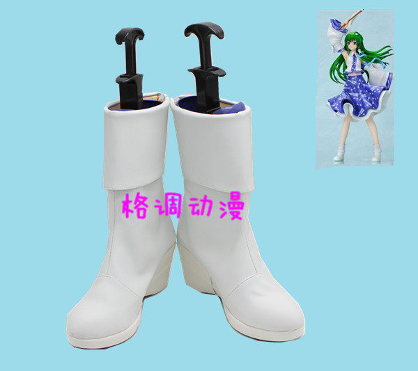 B2976 东方系列 守矢神社东风谷早苗COSPLAY鞋来图定制