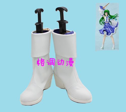 B2976 东方系列 守矢神社东风谷早苗COSPLAY鞋来图定制