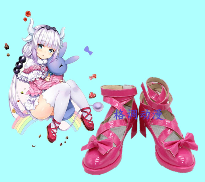 小林家的龙女仆 萝莉龙娘康娜卡姆依cos鞋cosplay鞋定制B6921