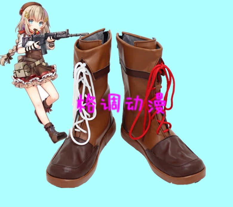 C0933少女前线手游 FNC巧克力 cos鞋动漫鞋