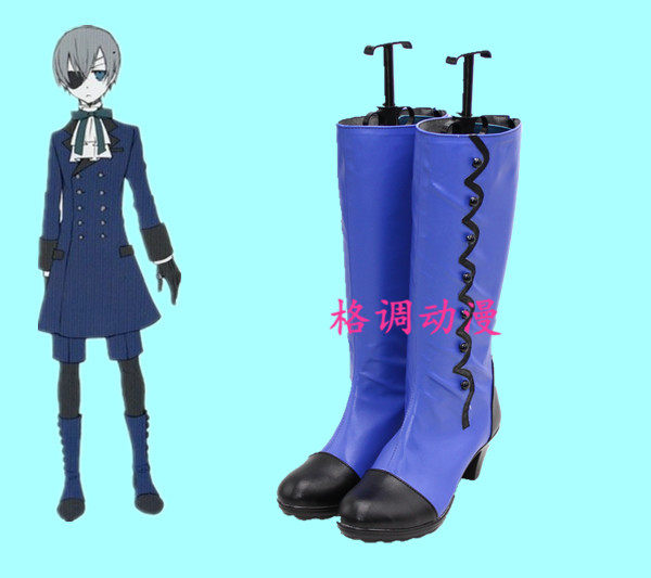 B7395 黑执事 夏尔(ciel)少爷 (扉页蓝改VER) COSPLAY鞋