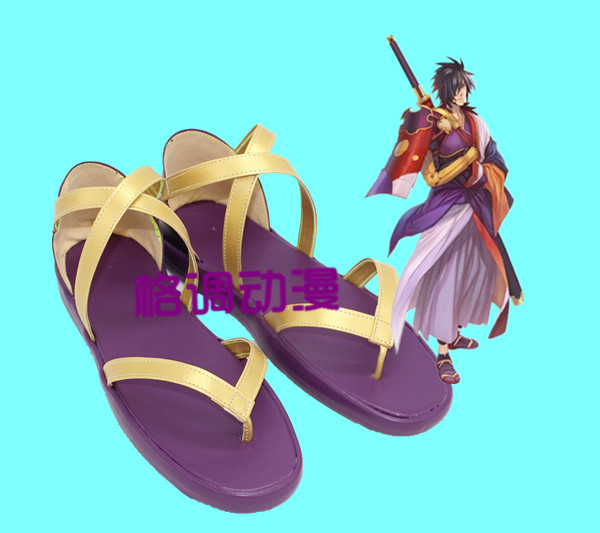 C7486狂战传说 乱月六郎 Rokurou Rangetsu六郎COS鞋COSPLAY鞋