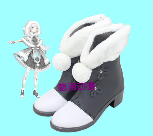 C6472奇迹暖暖 房日兔COSPLAY鞋来图定制