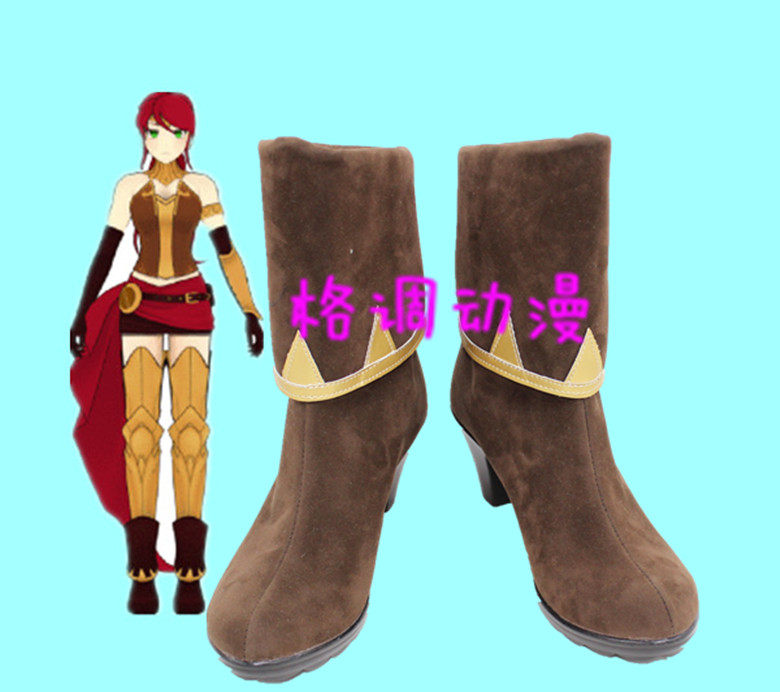 B9964RWBY Pyrrha Nikos 琵拉·尼可丝 COSPLAY鞋动漫鞋