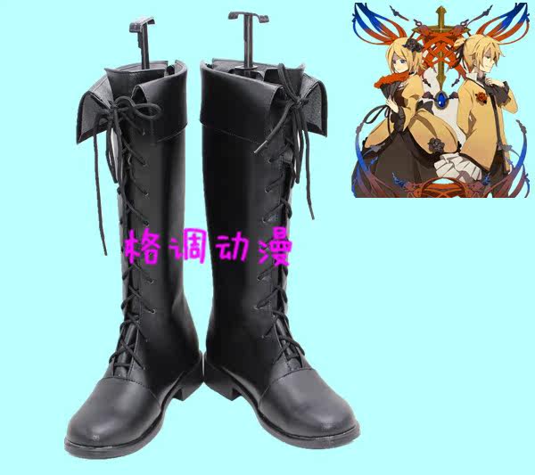 B8404 VOCALOID Len(恶之召使Ver.) cosplay鞋动漫cos鞋