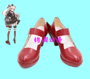 B8420 舰队collection 天津风 COS鞋 动漫鞋来图定做