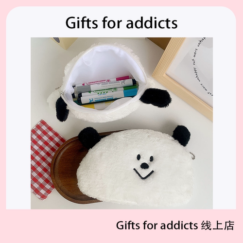 零钱包笔袋毛绒挂件小熊零钱收纳