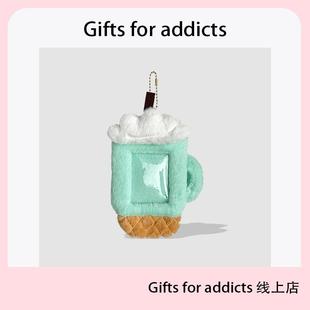 Gifts for addicts 冰淇淋奶茶杯毛绒卡套校园卡爱豆小卡展示挂件