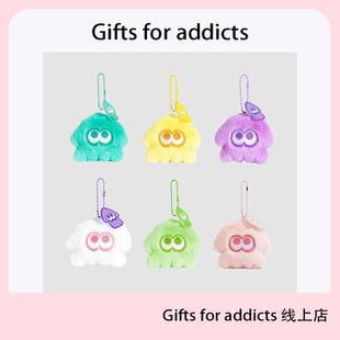 喷战士玩偶可爱迷你小鱿鱼卡通毛绒公仔学生书包挂件生日礼物挂饰