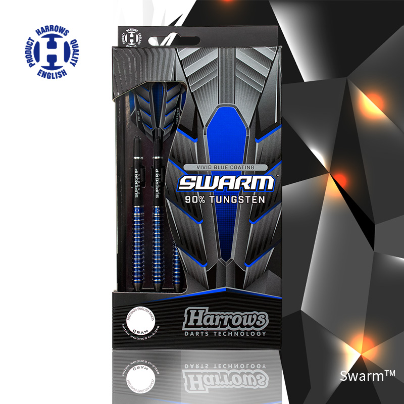 Swarm新款硬式飞镖硬针钨钢耐用防滑镖harrows哈路士英国原装进口
