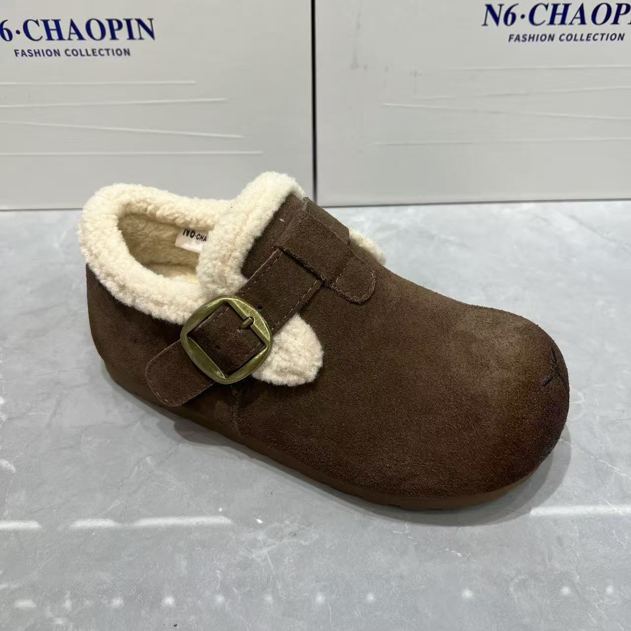 2025新款加绒保暖勃肯鞋