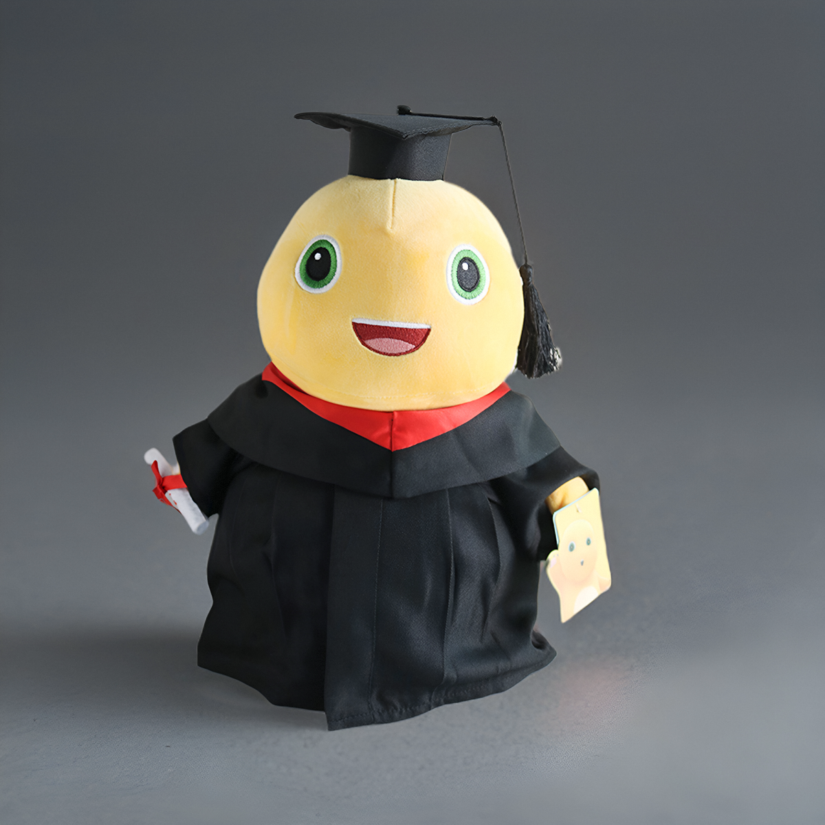 香港小奶龙毕业公仔可爱毛绒玩具恐龙玩偶幼儿园大学毕业博士学士