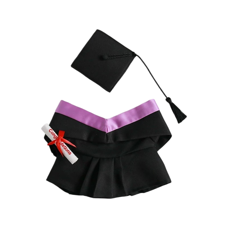 毕业公仔chiikawa吉伊卡哇小八乌萨奇吉伊学士校服博士熊公仔定制