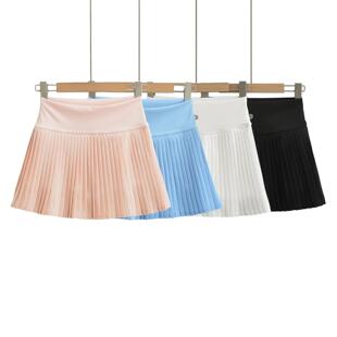 欧美辣妹运动修身 休闲A字裙 女半身裙细褶皱百褶伞裙休闲甜辣新款