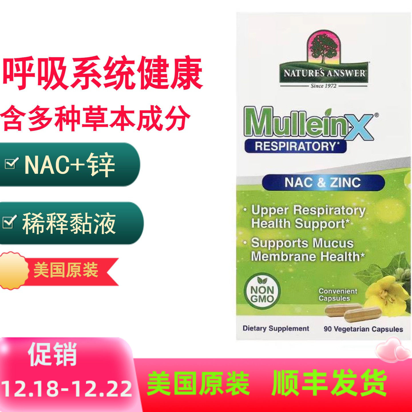 呼吸系统健康草本支持含毛蕊叶