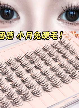 新款漫画小月兔假睫毛自然仿真