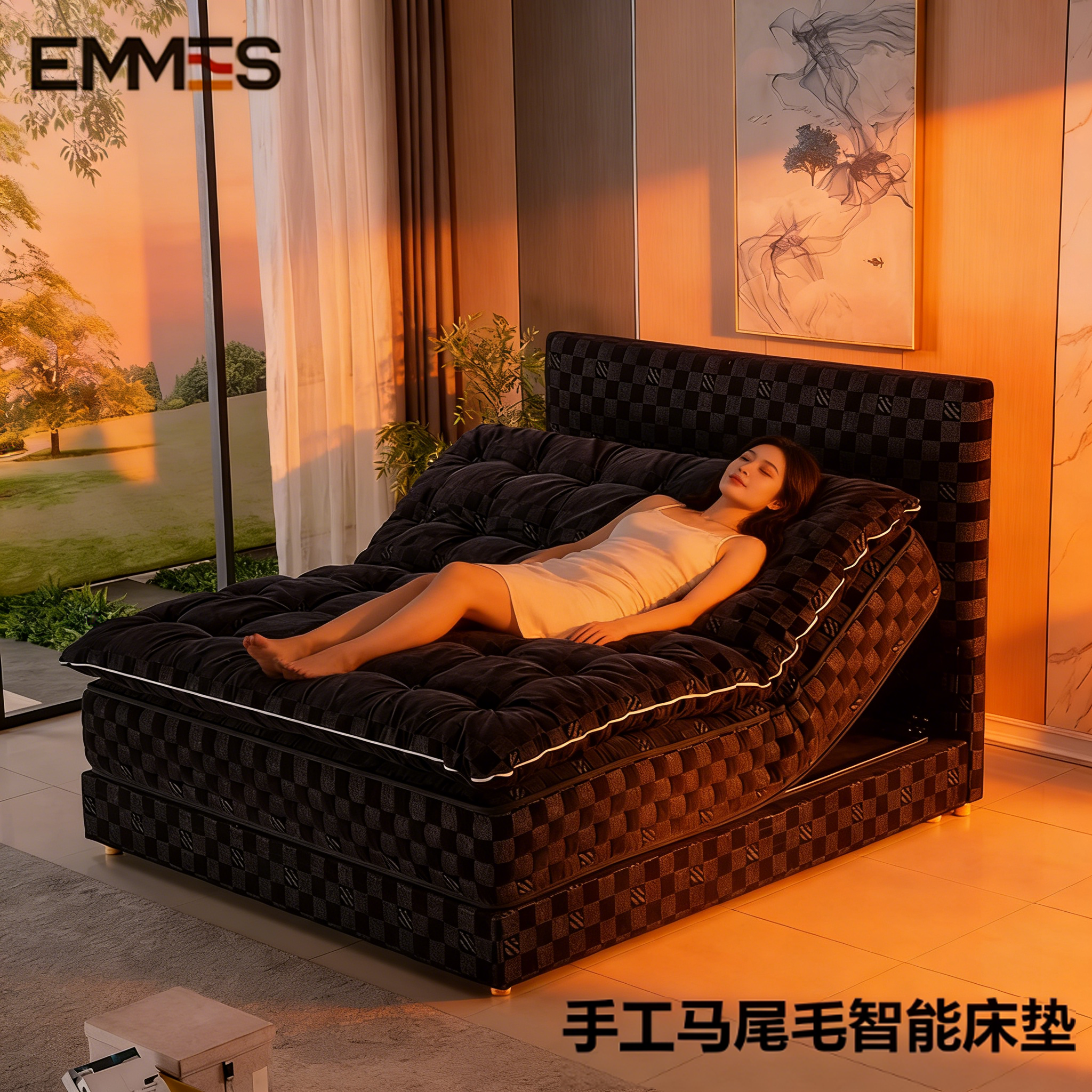 手工马尾毛智能床垫0胶水弹簧升降羊毛床褥软垫健康环保零压力