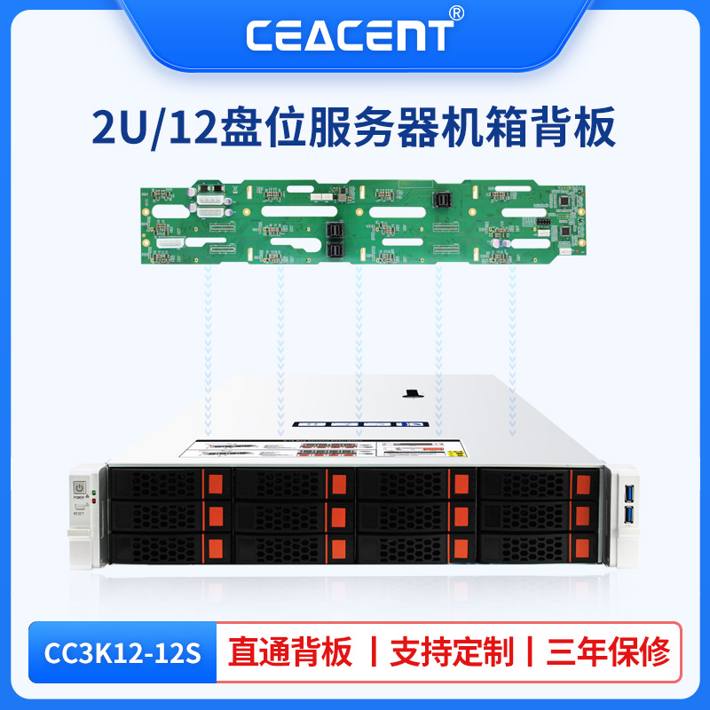 CEACENT12个SAS/SATA服务器机箱